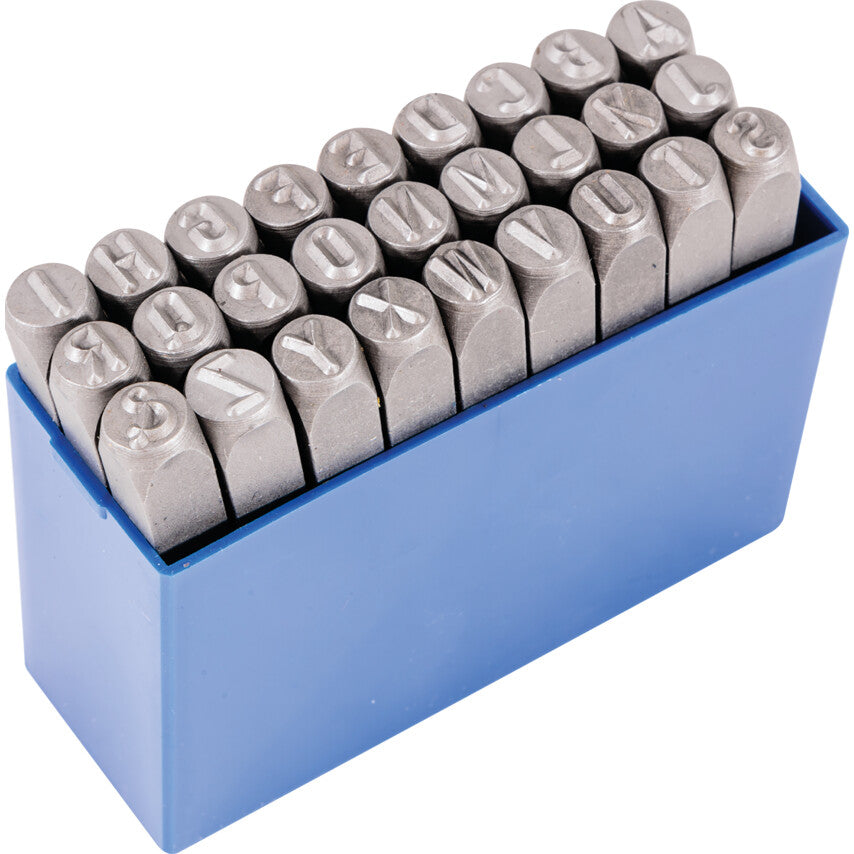 6.0mm (SET OF 27) LETTERPUNCHES