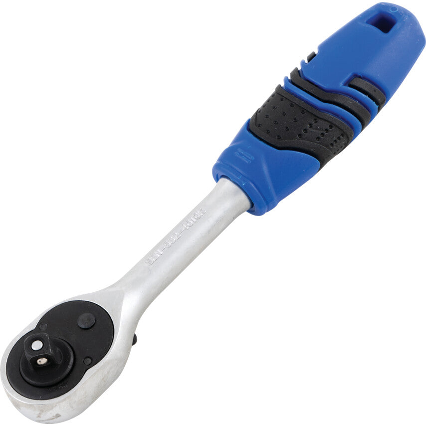 1/2 SQ. DR. Q/R 72T RATCHETHANDLE - RUBBER"