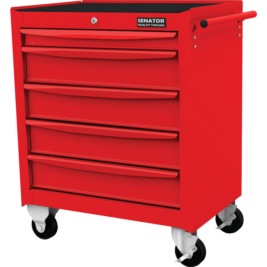 RED-27" 5 DRAWER ROLLER CABINET