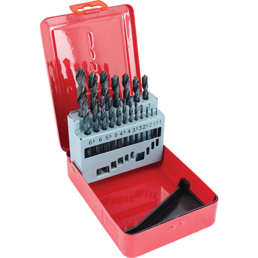 SET OF 19 HSS DRILLS 1-10.00mm x 0.5mm รหัส SHR0258460K
