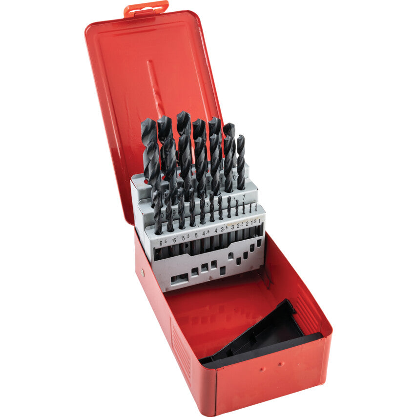 SET OF 25 HSS DRILLS 1-13.00mm x 0.5mm รหัส SHR0258500K