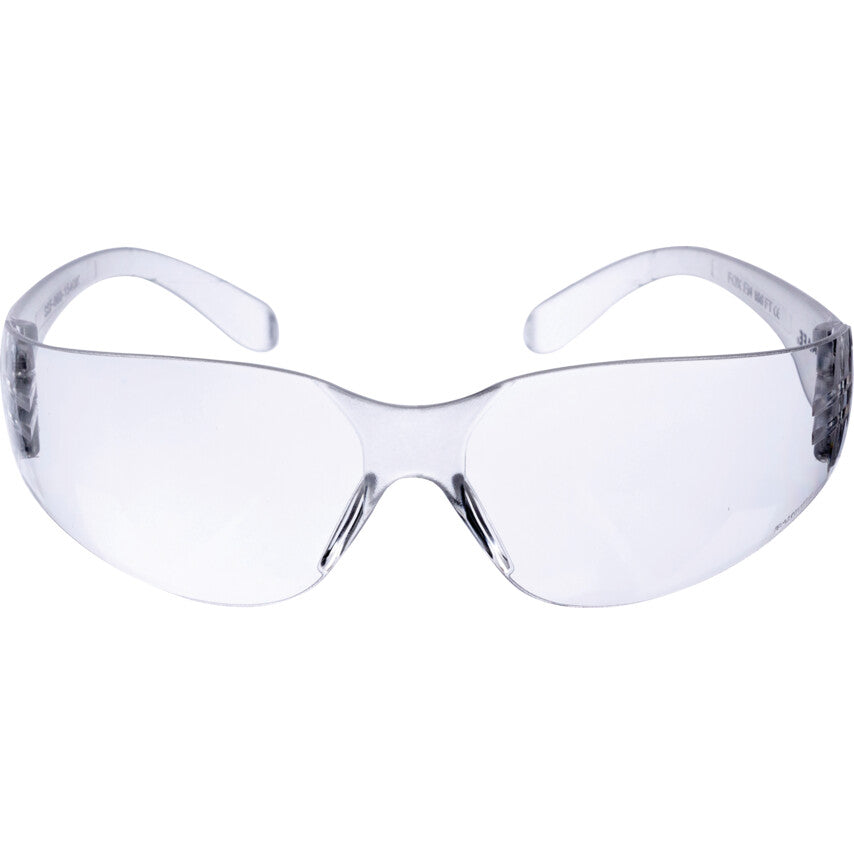 CLEAR GLASSES AND SIDE ARMS EN166 1FT รหัส SSF9601540K