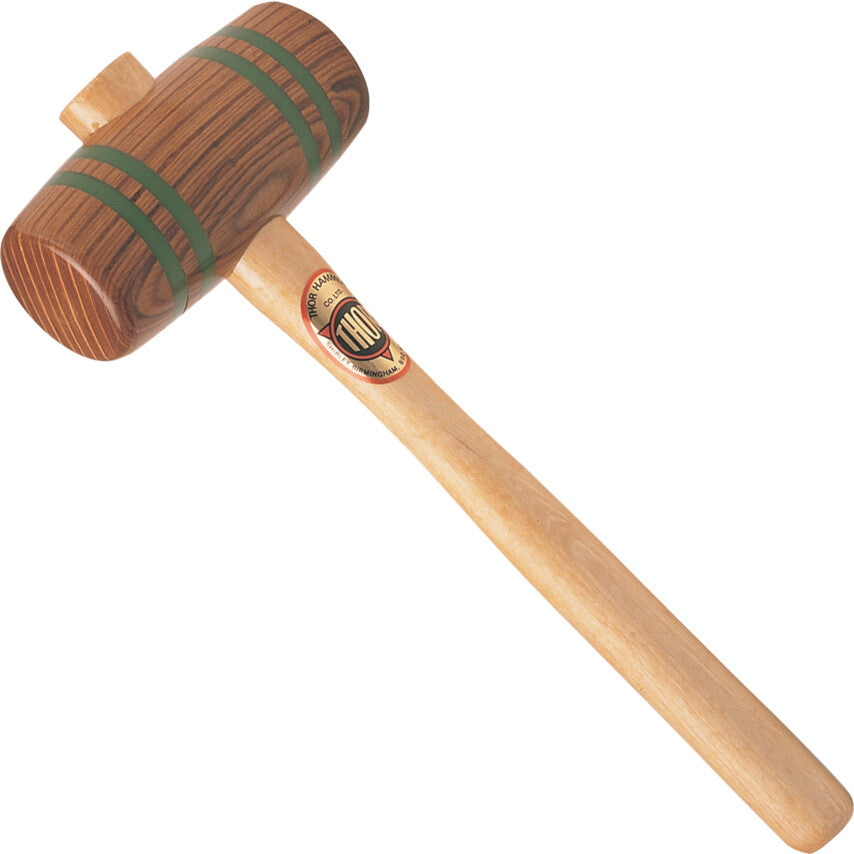 62-8060 BARREL SHAPED COMPRESSEDHARDWOOD MALLET (WOOD HANDLE) รหัส THO5270342C