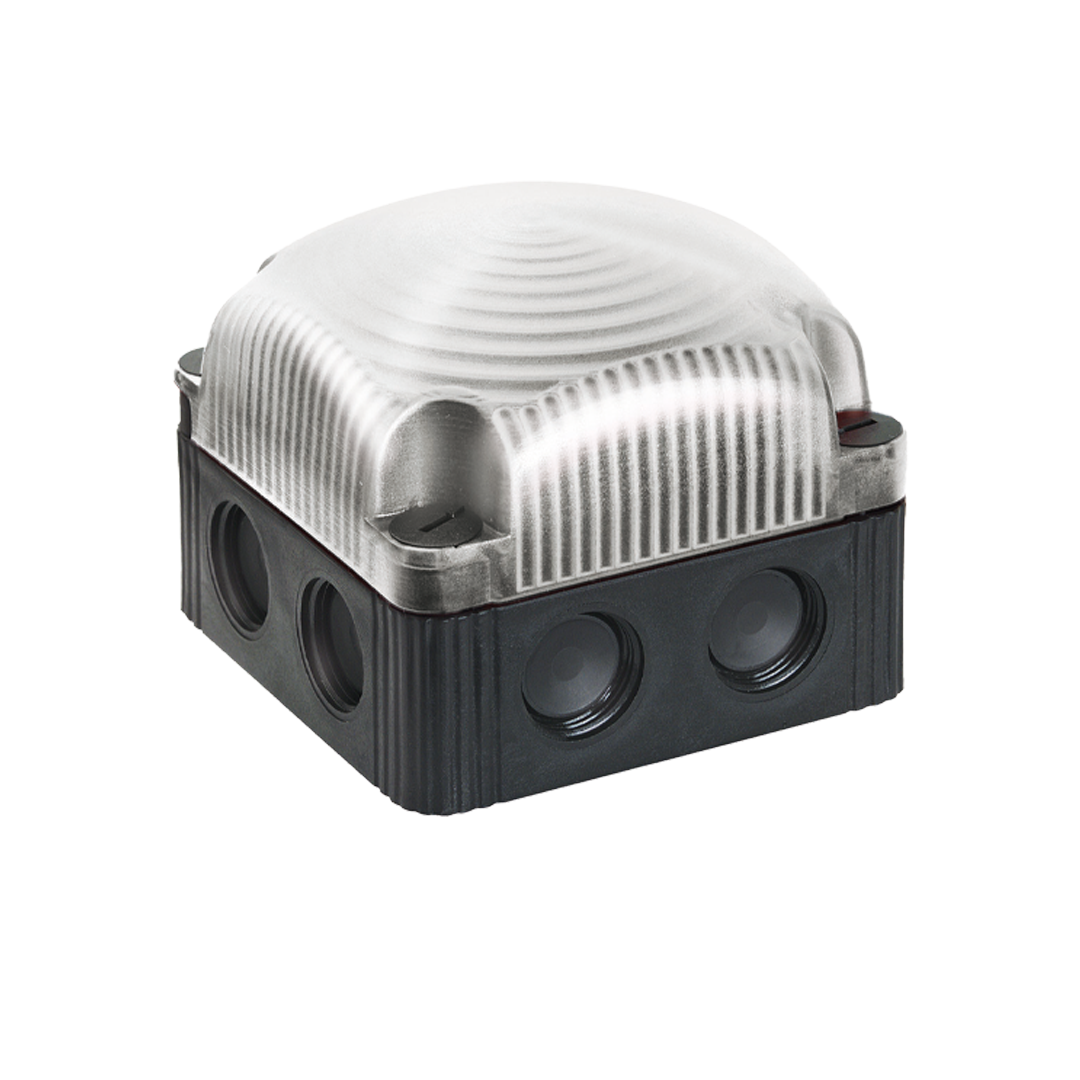Signal and traffic lights WERMA รุ่น FlexSQUARE Traffic Light LED Double Flash Beacon BWM 12VDC CL 853.410.54 ไฟสัญญาณ