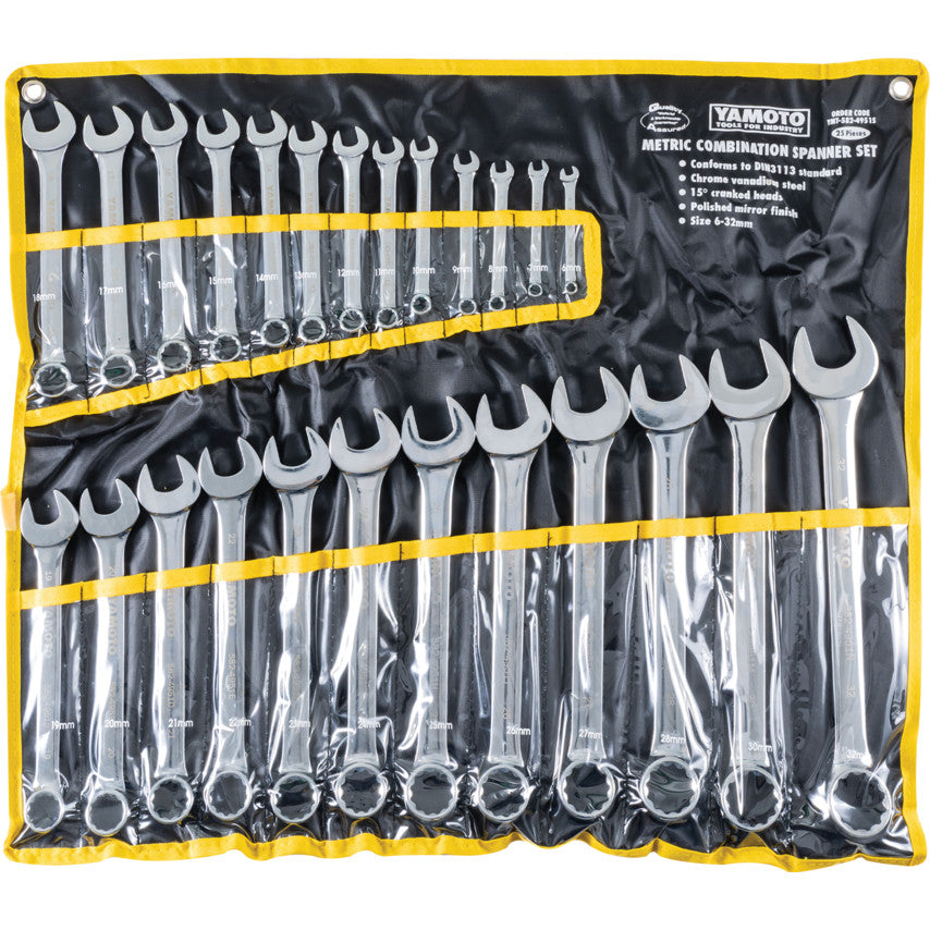 6-32mm CV COMBINATION SPANNER SET25PC รหัส YMT5824951S