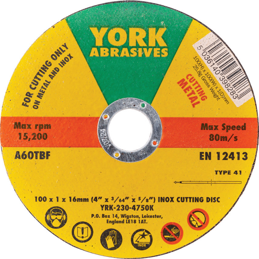 100x1x16 มิล A60TBF INOX CUTTING DISC,T41