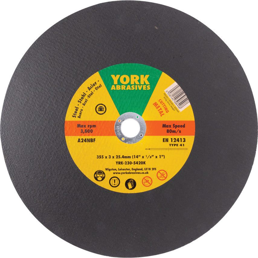 355x3x25.4 มิล A24NBF FLATCUTTING DISC T41