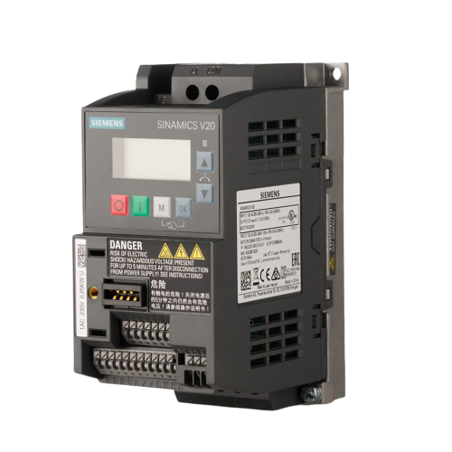 SINAMICS V20,Siemens Inverter อินเวอร์เตอร์ 1 เฟส 0.25 kW 230 V AC Code 6SL3210-5BB12-5UV1