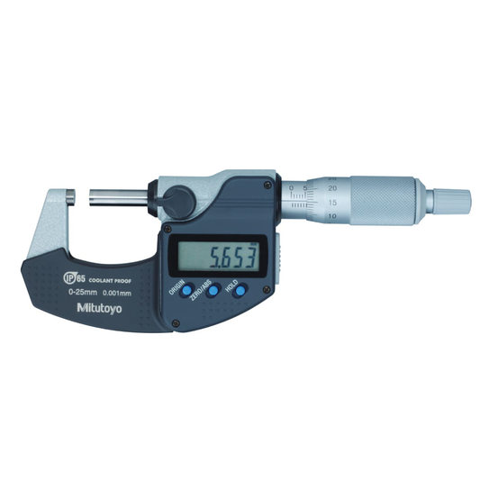 ไมโครมิเตอร์ Mitutoyo Series 293 Coolant Proof IP65 Micrometer, Metric with Ratchet StopCode293-230-30