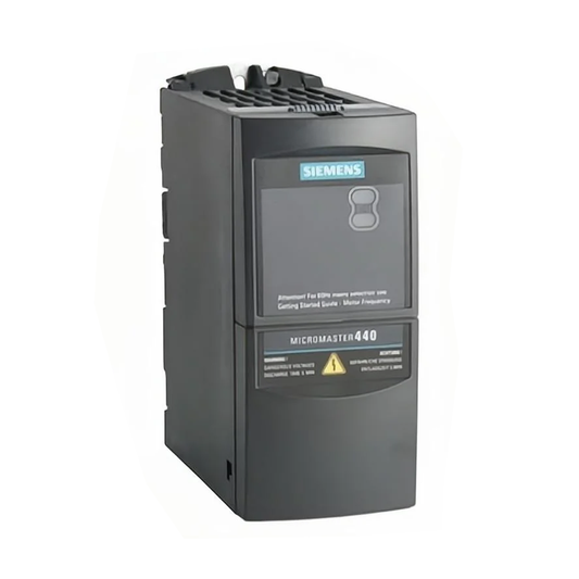 Siemens Inverter Drive MICROMASTER 440 Series  0.37 kW  3 Phase  400 V ac  2.2 A Code 6SE6440-2UD13-7AA1