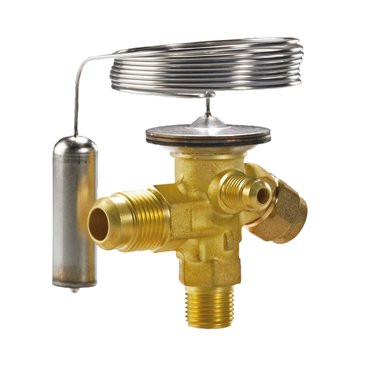 Thermostatic Expansion Valve Danfoss, TE 2, R134a/R513A Connection  3/8 x 1/2 Inch Code 068Z3348