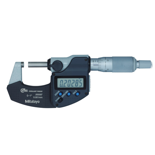 ไมโครมิเตอร์ Mitutoyo Series 293 Coolant Proof IP65 Micrometer, Inch/Metric with Ratchet StopCode 293-330-30