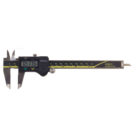 Mitutoyo Calipers Digital ABS AOS Caliper, ID/OD Carb. Ja. Inch/Metric, 0-6 Inch, Blade, Thumb R., Outp Code 500-175-30