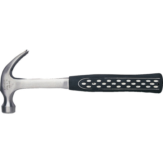 16oz CURVED CLAW HAMMER ALL STEELWITH RUBBER GRIP