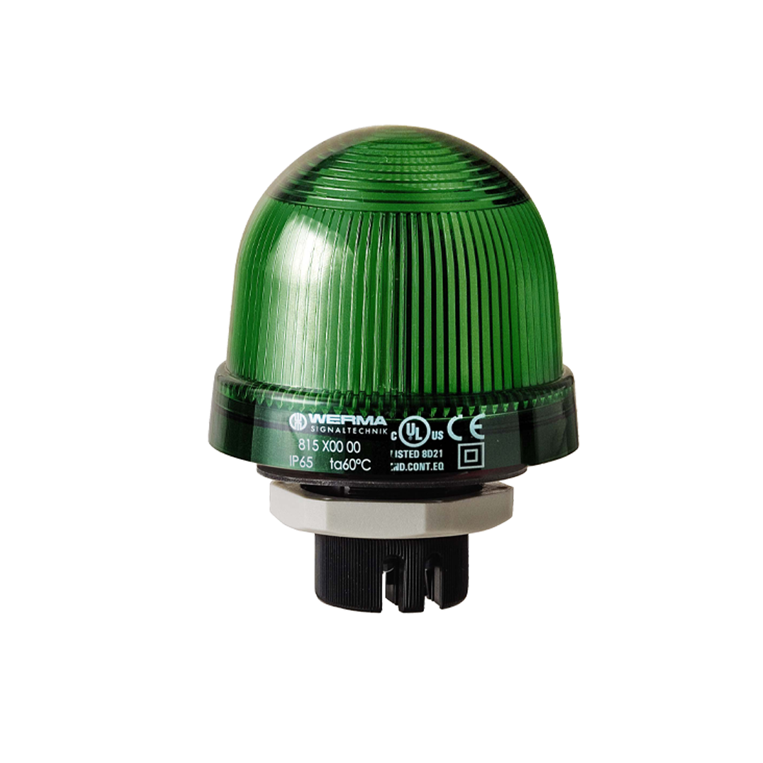 Signal and traffic lights WERMA รุ่น EvoSIGNAL Mini-Midi-Maxi Signal Beacons Permanent Beacon EM 12-230VAC/DC GN 815.200.00 ไฟสัญญาณ