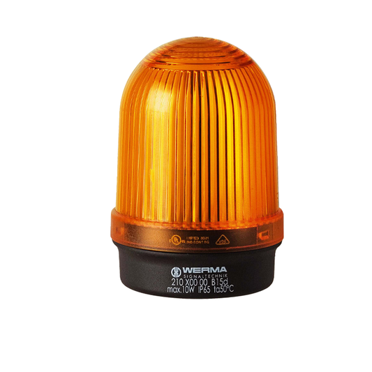 Signal and traffic lights WERMA รุ่น EvoSIGNAL Mini-Midi-Maxi Signal Beacons Permanent Beacon BM 12-230VAC/DC YE 210.300.00  ไฟสัญญาณ