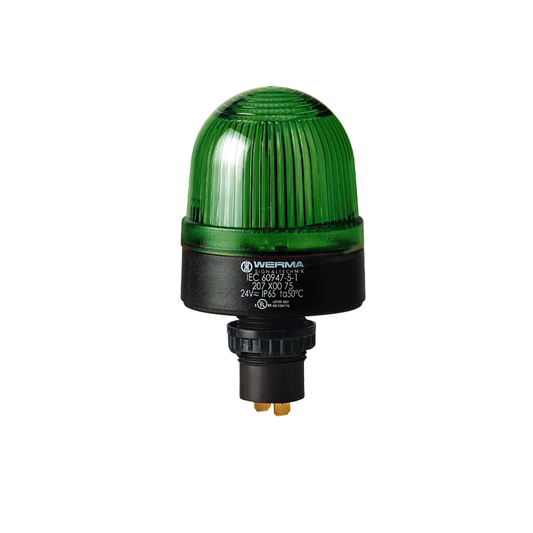 Signal and traffic lights WERMA รุ่น EvoSIGNAL Mini-Midi-Maxi Signal Beacons LED Perm. Beacon EM 115VAC GN 207.200.67 ไฟสัญญาณ