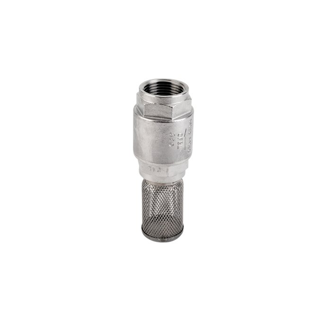 JK สปริงฟุตวาล์วสแตนเลส Spring Foot Valve Stainless 1.1/4" รุ่น JK-FV-14S-114