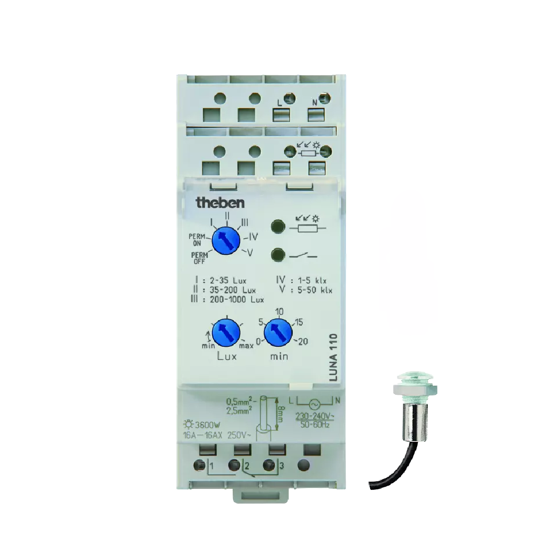 Analogue twilight switch LUNA 110 EL 24V The ben 1104200 
