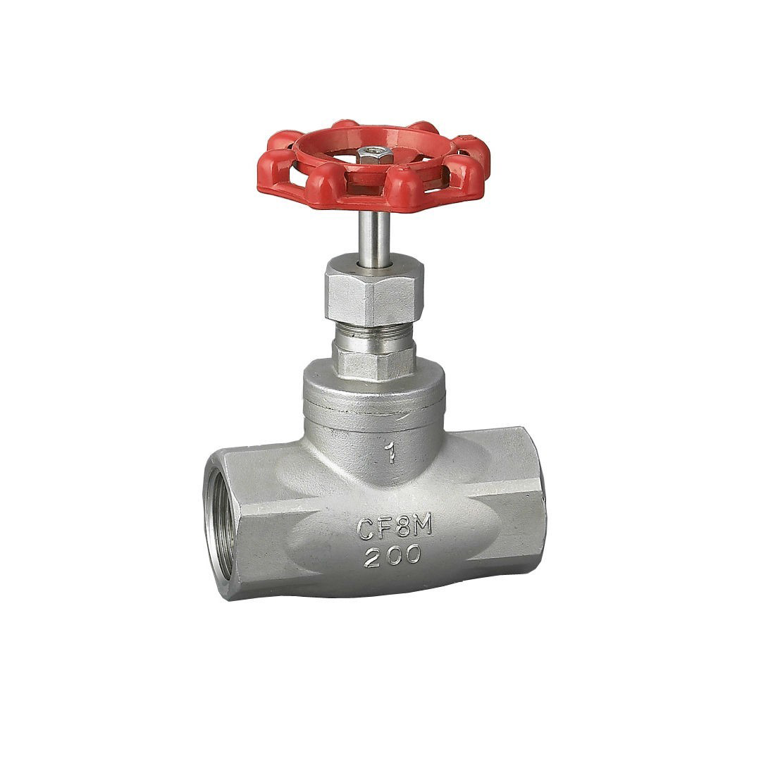 JK โกลบวาล์วสแตนเลส Globe Valve Stainless รุ่น GB-14S : 200 Psi 1" รหัส JK-GBV14S-F-100