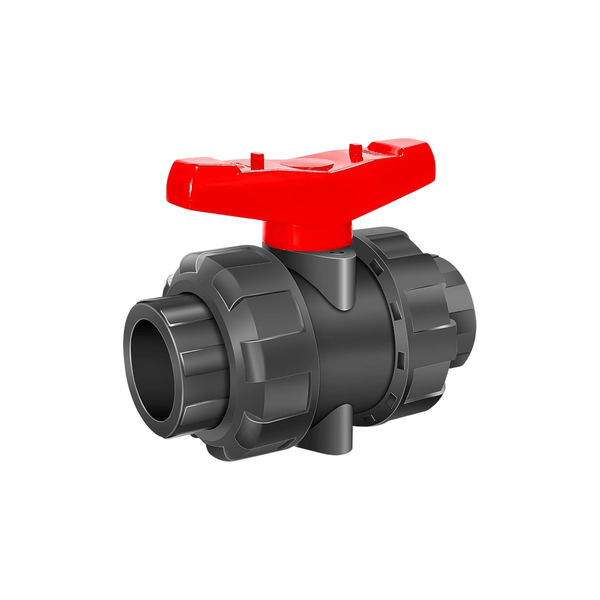 CENIT บอลวาล์วยูพีวีซี True Union Ball Valve uPVC ขนาด 1/2 นิ้ว สวมท่อฟ้า CNS CN-TUBV-U-012A