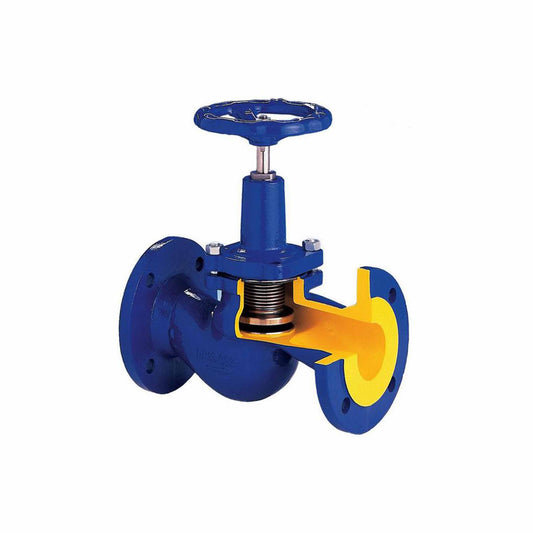 Globe valve โกลบวาล์วซีลหน้าแปลน Zetkama valve PN25 DN20 3/4นิ้ว Model 215