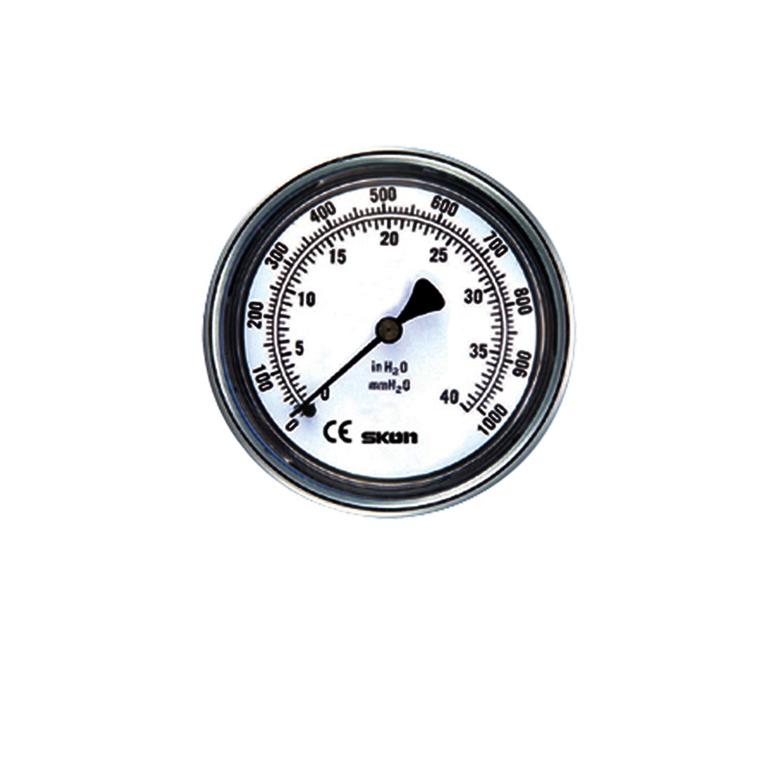 Pressure gauge skon เกจวัดแรงดันไมโคร LBM/CBM Model 318-12 Szie 40 mm.