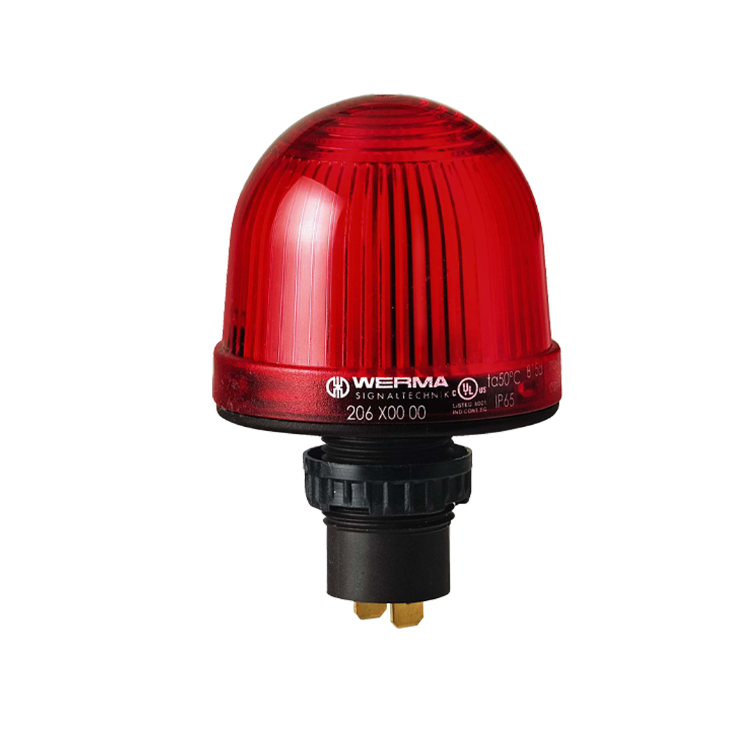 Signal and traffic lights WERMA รุ่น EvoSIGNAL Mini-Midi-Maxi Signal Beacons Permanent Beacon EM 12-48VAC/DC RD 206.100.00 ไฟสัญญาณ