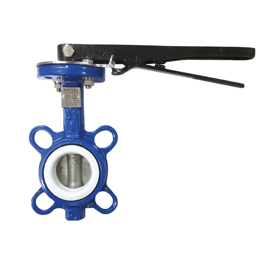 KISTLER วาล์วปีกผีเสื้อเหล็กหล่อ Handle Butterfly Valve Cast Iron ; Seat PTFE 3 นิ้ว