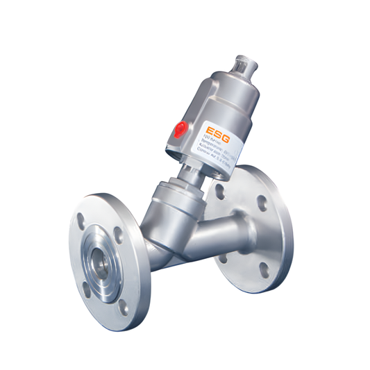 วาล์ว ESG Flange Ends Angle Seat Valve DN15 Actuator (mm) 50