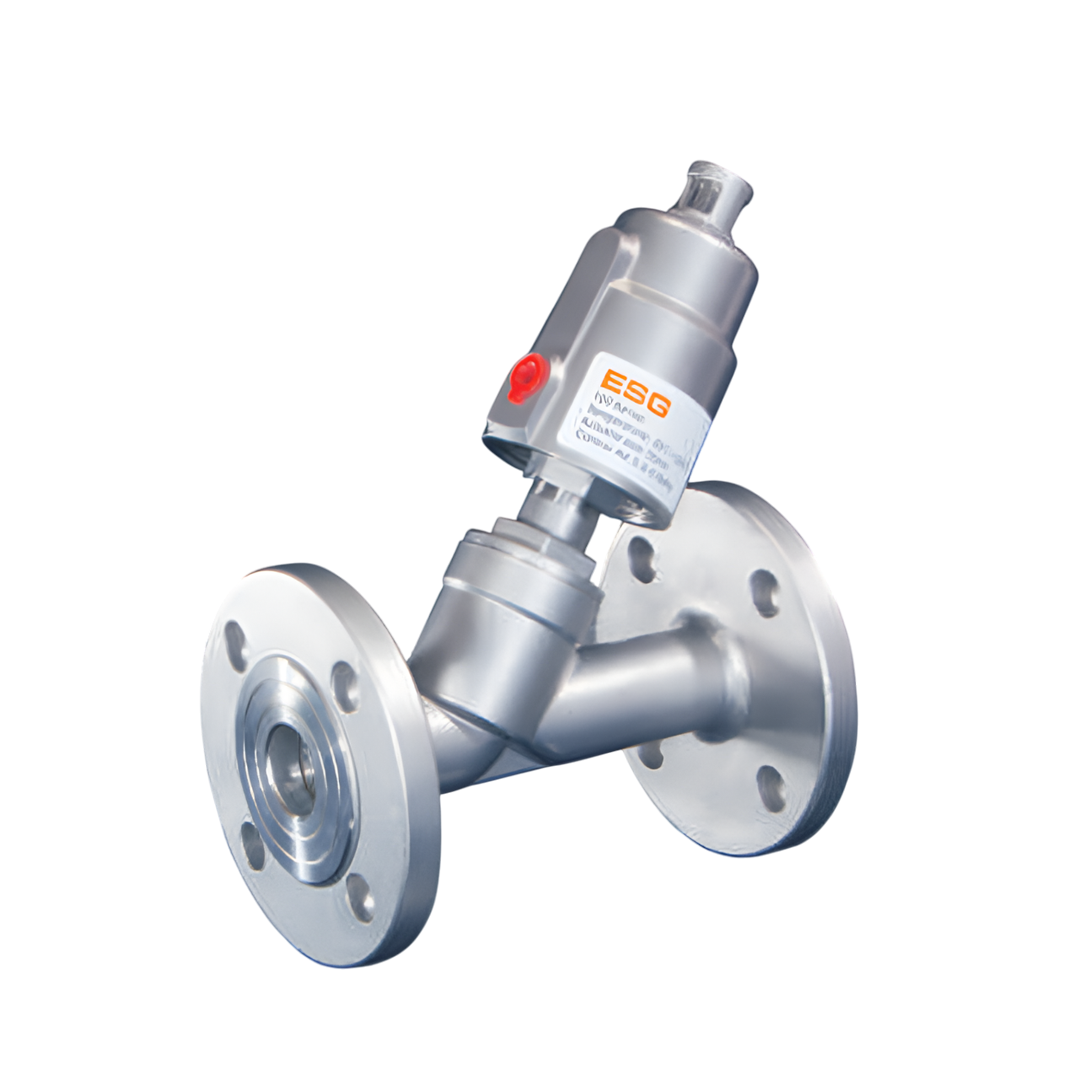 วาล์ว ESG Flange Ends Angle Seat Valve DN15 Actuator (mm) 40