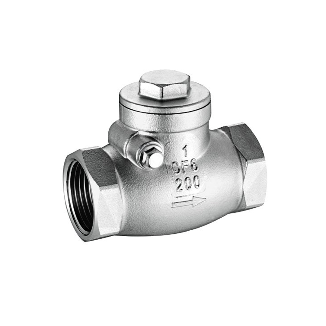 JK สวิงเช็ควาล์วสแตนเลส Swing Check Valve Stainless รุ่น SW-14S : 200 PSI 1.1/2" รหัส JK-SWCV14S-F-112