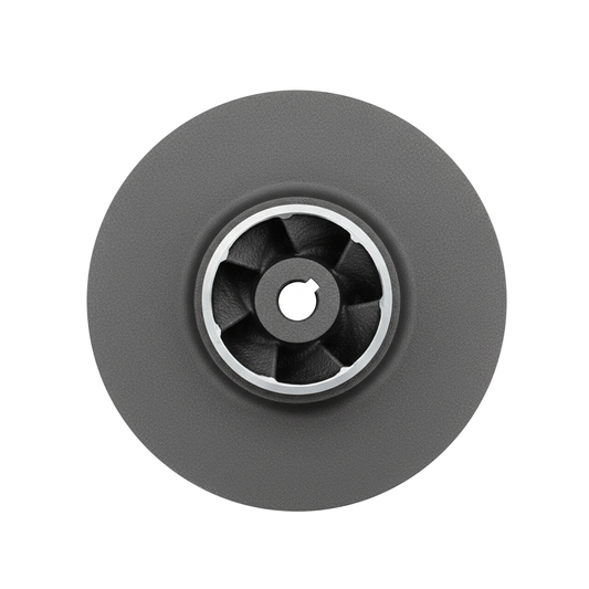ใบพัดปั๊มน้ำเหล็ก Impeller ขนาดเส้นผ่าศูนย์กลาง 325 mm. หนา 82 mm. จำนวน 7 ใบพัด.
