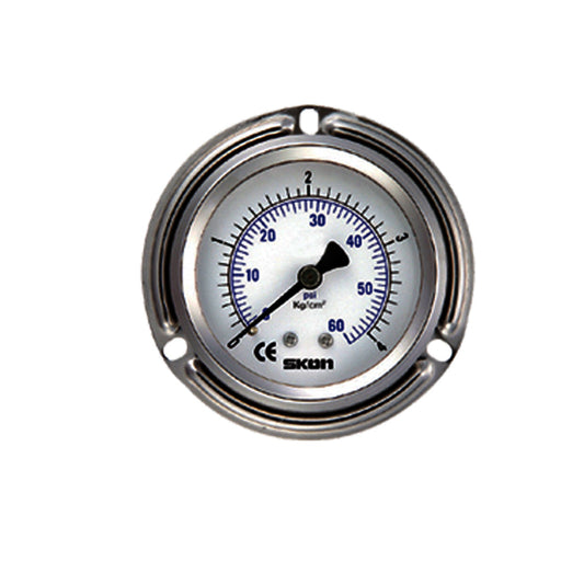 Pressure gauge skon เกจวัดแรงดันท่อบูร์ดองที่เติมสาร Model 126-21 Szie 63 mm.