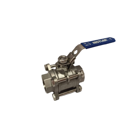 KISTLER บอลวาล์วสแตนเลส 3PC Ball Valve Stainless 1.1/4 นิ้ว รุ่น BV-3FS04 รหัส KL-BV3FS04-F-114