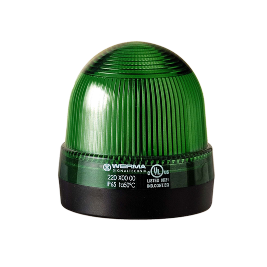 Signal and traffic lights WERMA รุ่น EvoSIGNAL Mini-Midi-Maxi Signal Beacons Permanent Beacon BM 12-230VAC/DC GN 220.200.00 ไฟสัญญาณ