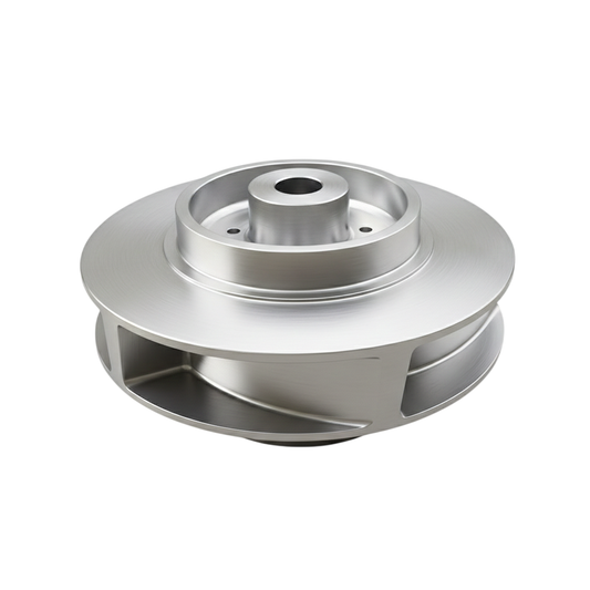 ใบพัดปั๊มน้ำสแตนเลส Impeller ขนาดเส้นผ่าศูนย์กลาง 265 mm. หนา 135 mm. จำนวน 5 ใบพัด