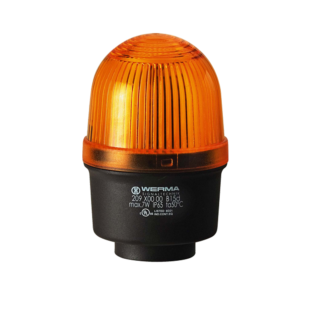 Signal and traffic lights WERMA รุ่น EvoSIGNAL Mini-Midi-Maxi Signal Beacons Permanent Beacon RM 12-230VAC/DC YE 209.300.00 ไฟสัญญาณ