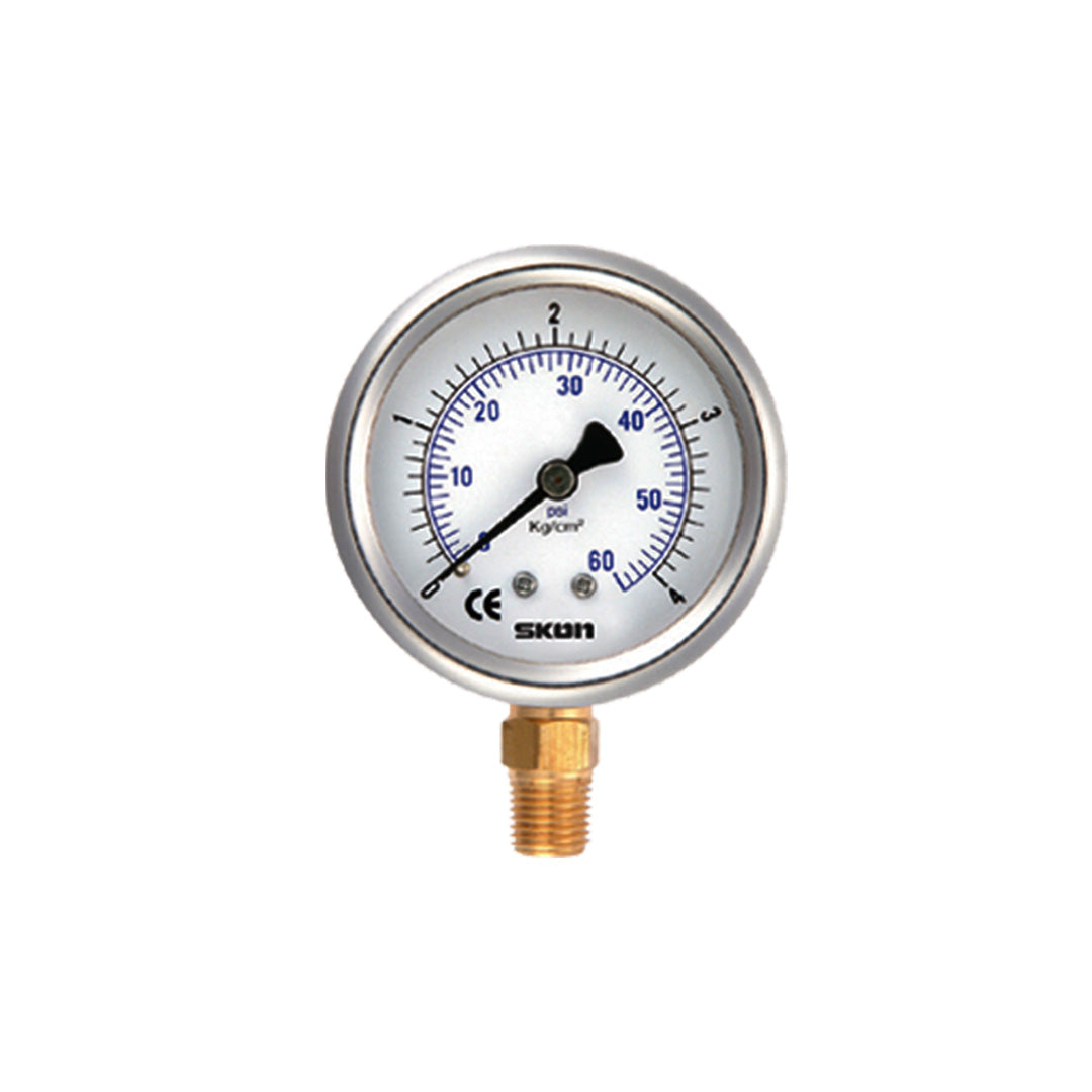 Pressure gauge skon เกจวัดแรงดันท่อบูร์ดองที่เติมสาร Model 431-21 Szie 150 mm.