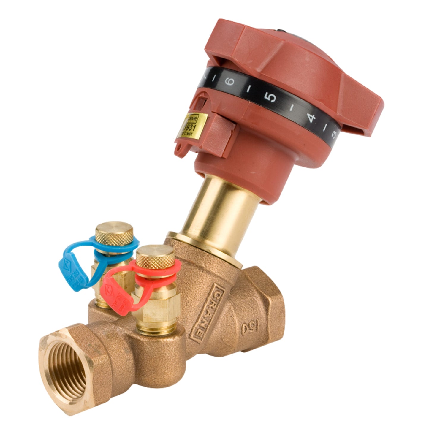 Press-Fit Fixed Orifice Double Regulating Valve Crane 1 1/2 นิ้ว Bronze 040,PTFE End Screwed ,PN25 Model D931 