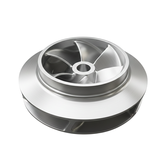 ใบพัดปั๊มน้ำสแตนเลส Impeller ขนาดเส้นผ่าศูนย์กลาง 264 mm. หนา 83 mm. จำนวน 6 ใบพัด