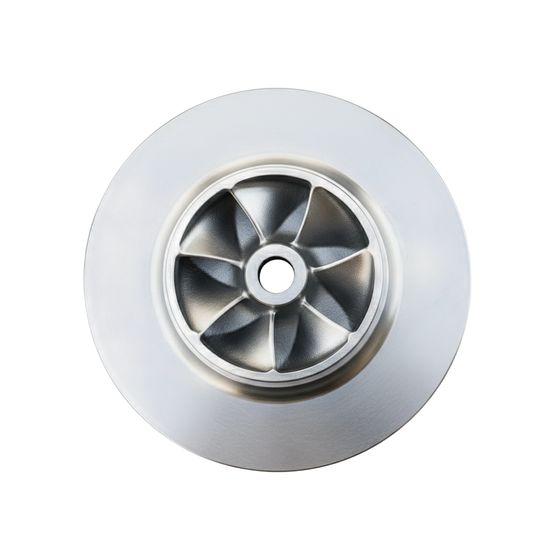 ใบพัดปั๊มน้ำสแตนเลส Impeller ขนาดเส้นผ่าศูนย์กลาง 243 mm. หนา 52.8 mm. จำนวน 7 ใบพัด