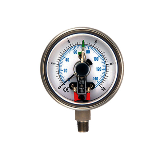 Pressure gauge skon เกจวัดแรงดันสแตนเลสทั้งหมดพร้อมหน้าสัมผัสแม่เหล็ก Model 451-23 Szie 150 mm.