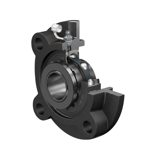 ตลับลูกปืน FAG Four-bolt Flanged Housing Units Round Version With Adapter Sleeve UKFC211 185 มม.