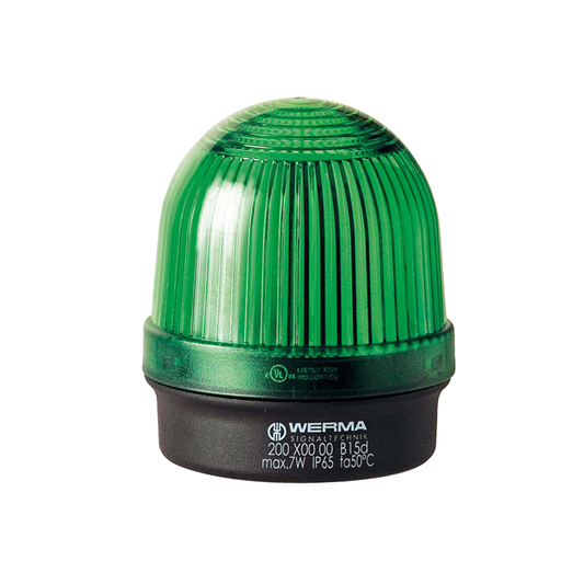Signal and traffic lights WERMA รุ่น EvoSIGNAL Mini-Midi-Maxi Signal Beacons Permanent Beacon BM 12-230VAC/DC GN 200.200.00 ไฟสัญญาณ