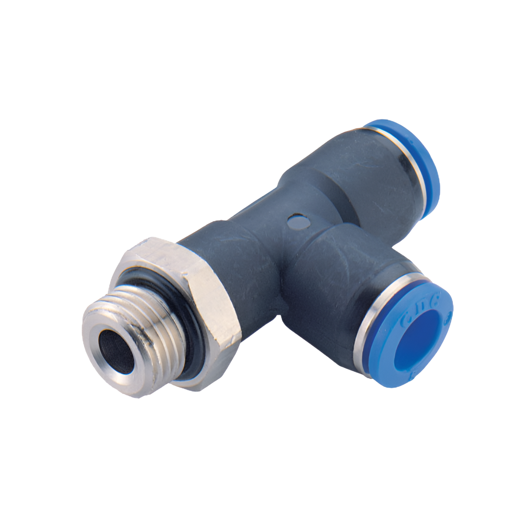One-touch Fittings CDC Male Run Tee PST10-M12
