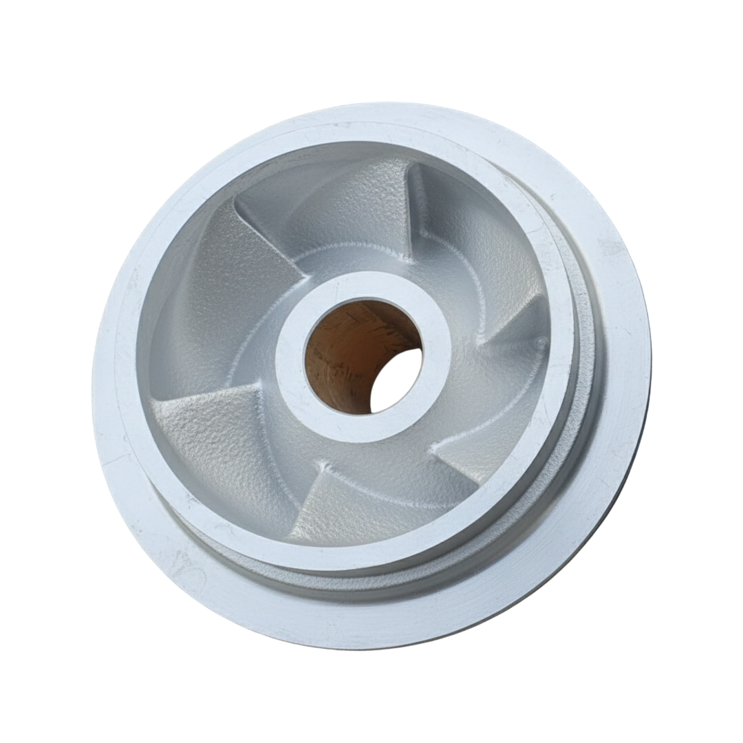 ใบพัดปั๊มน้ำสแตนเลส Impeller ขนาดเส้นผ่าศูนย์กลาง 323 mm. หนา 264 mm. จำนวน 6 ใบพัด.