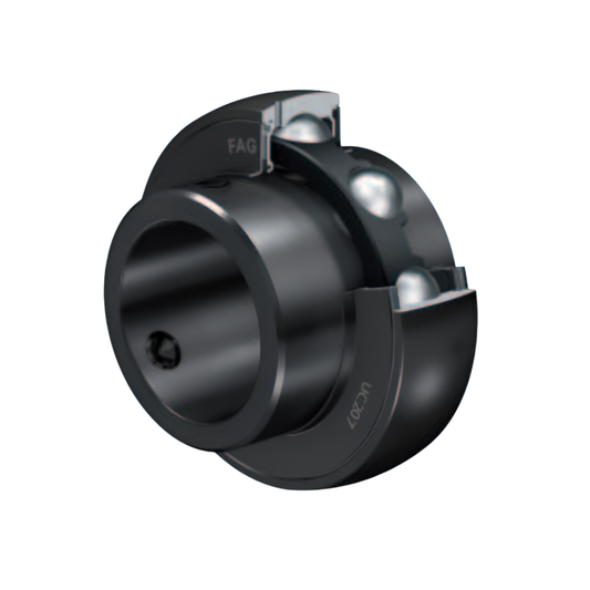 ตลับลูกปืน FAG Radial Insert Ball Bearings With Grub Screws In Inner Ring Spherical outer ring UC210 90 มม.