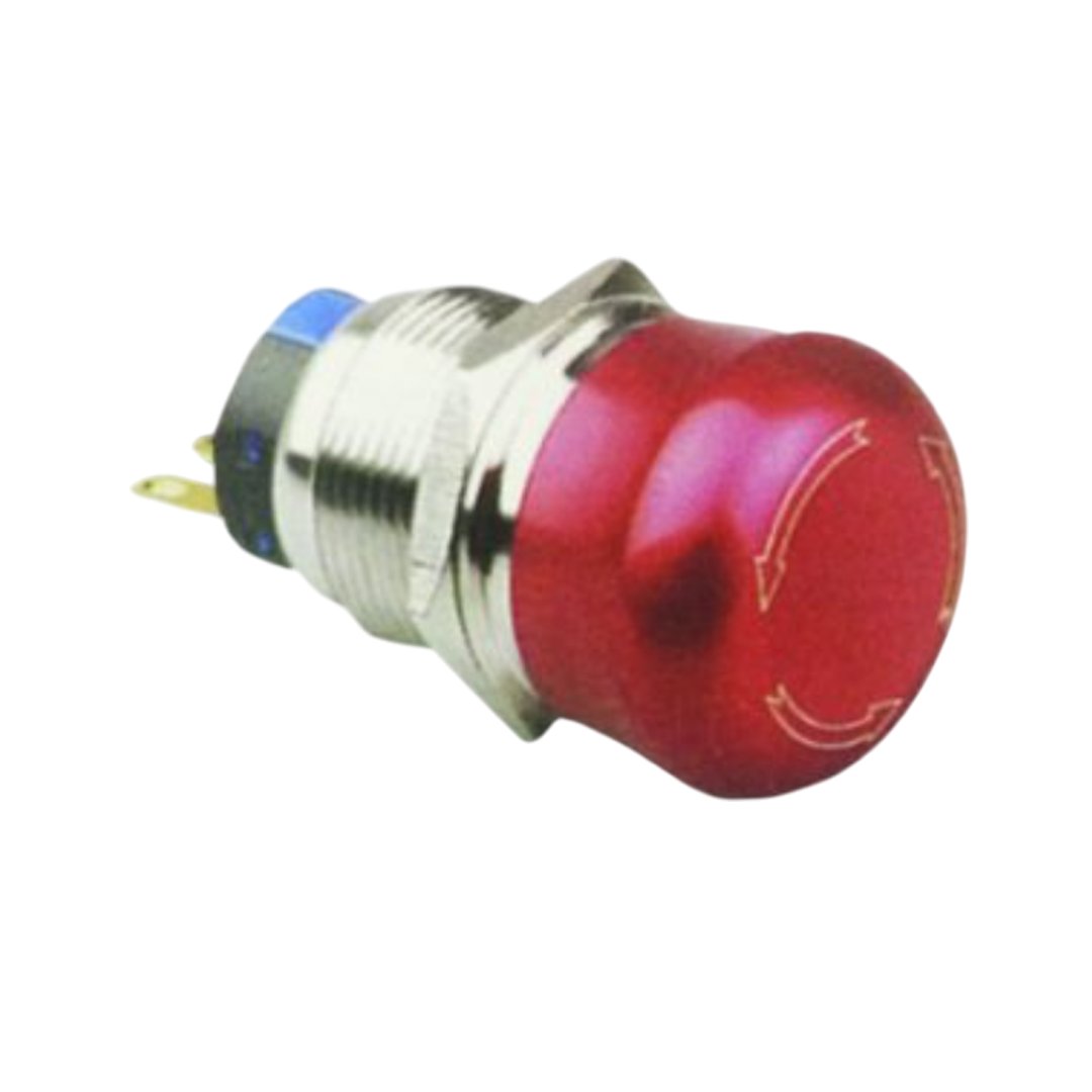 Control-Unit-TY-Series-กันน้ำ Shinohawa สวิตช์หัวเห็ดมีล็อค 19 mm CP365 เหลือง
