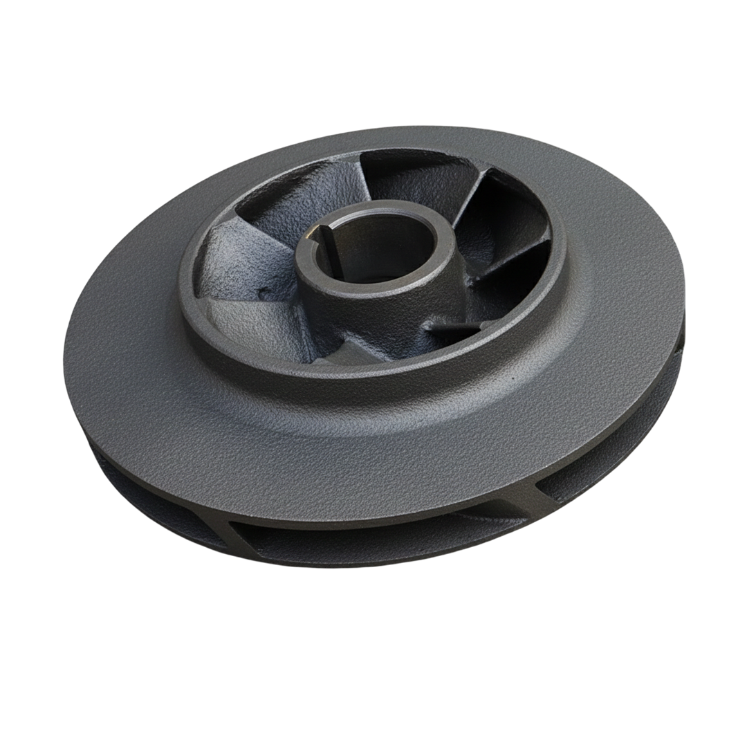 ใบพัดปั๊มน้ำเหล็ก Impeller ขนาดเส้นผ่าศูนย์กลาง 270 mm. หนา 65 mm. จำนวน 7 ใบพัด
